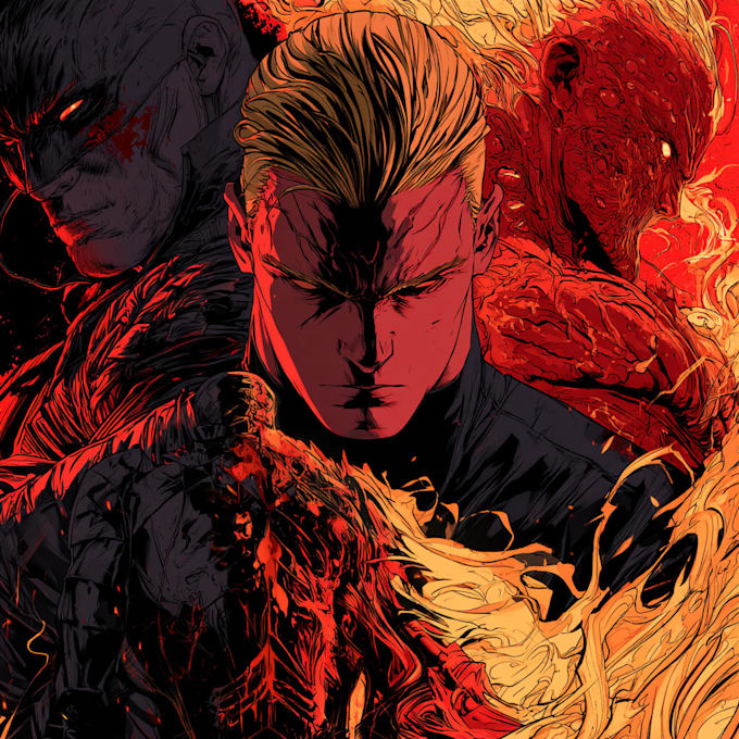 draw comic book and cover