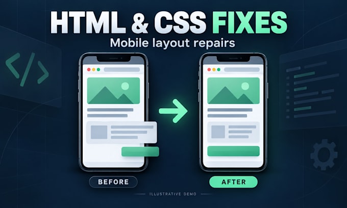 fix HTML CSS bugs and mobile responsive layout issues