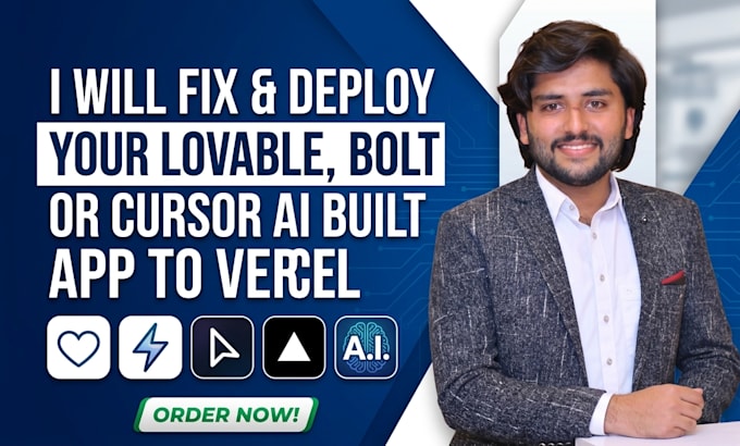 fix and deploy your lovable, bolt or cursor ai built app to vercel
