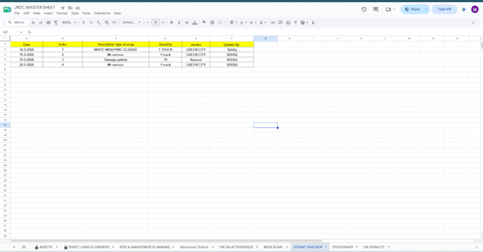 build a custom excel tracker with automated task and issue escalation