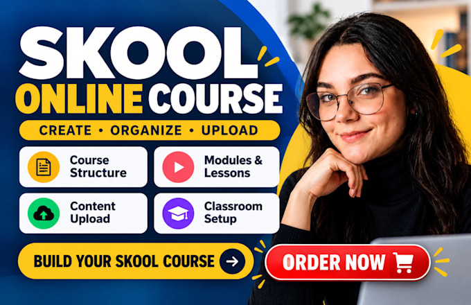 create and organize your skool online course for course creators