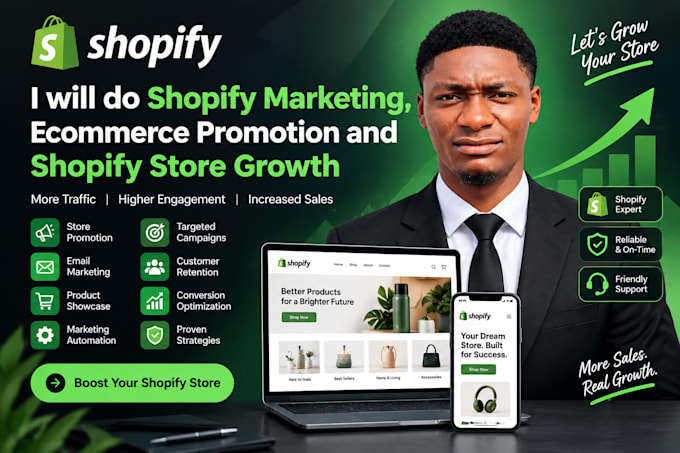 do shopify marketing, ecommerce promotion and shopify store growth
