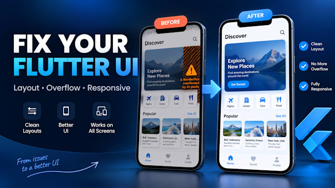 fix one small flutter UI bug or layout issue