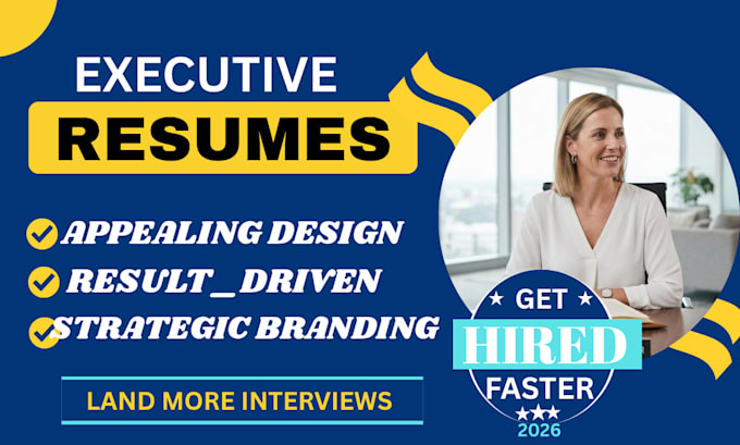write a professional executive resume