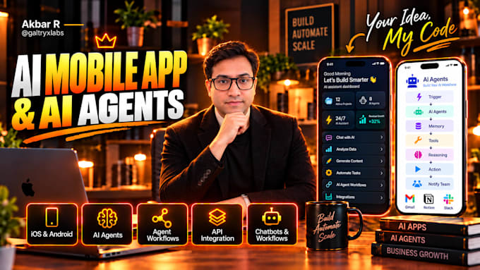 develop ai mobile app, ai integration ios app, android app, mobile app developer