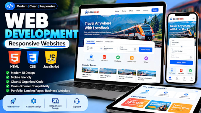 build a responsive website using HTML, CSS, and javascript