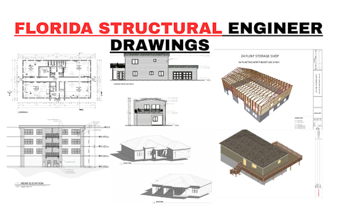 provide florida structural civil and mep engineering plans and load calculations