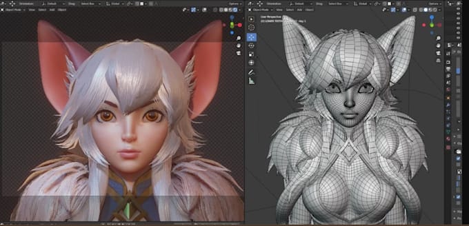 make 3d character modeling, props and game assets