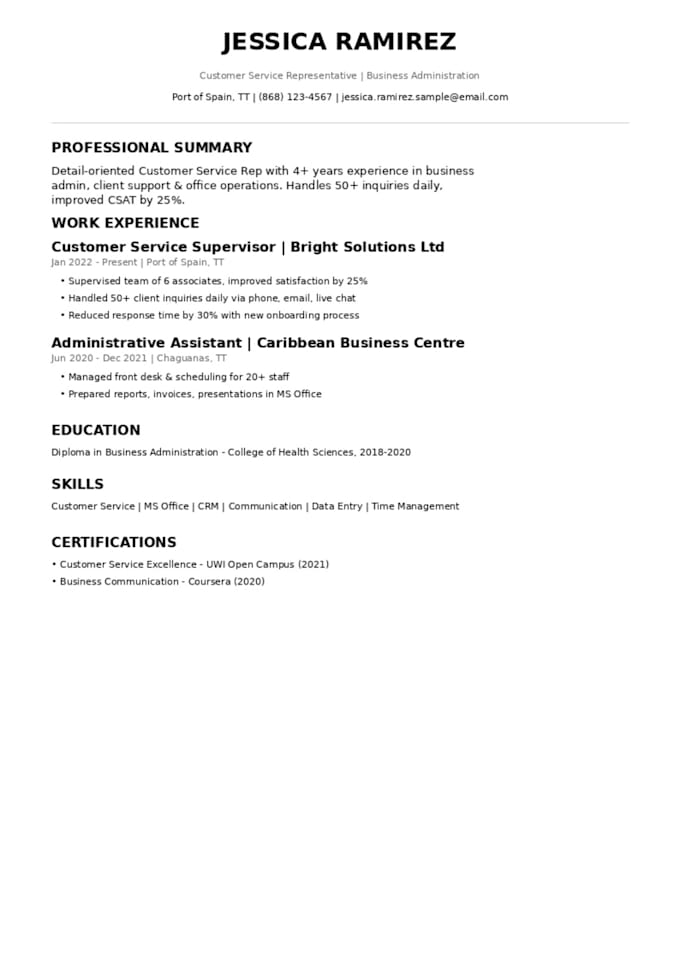 professionally format and edit your CV or resume