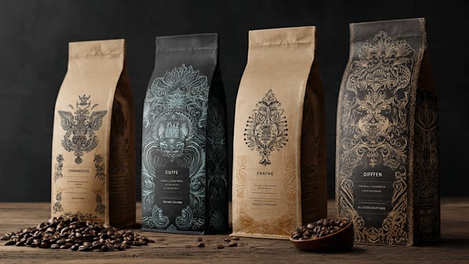 do coffee packaging, coffee bag, label design