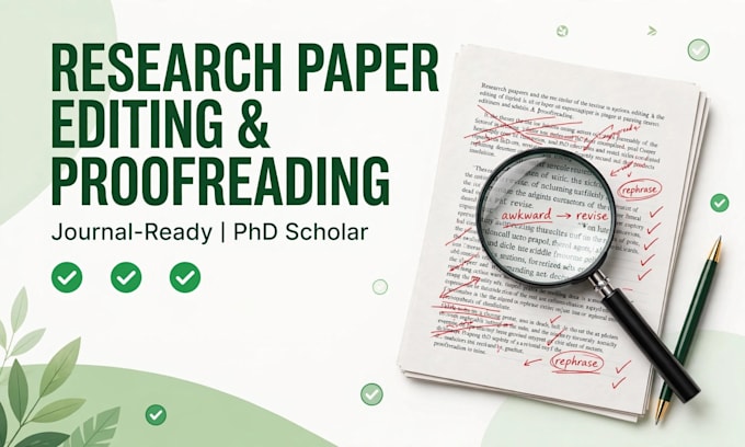 proofread and edit your research paper for journal publication