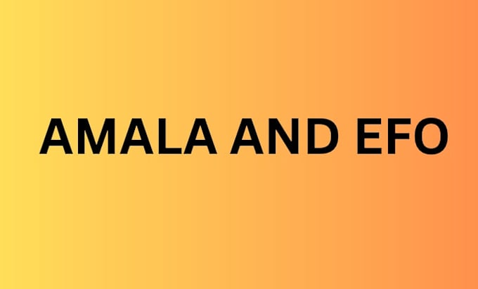 make amala and eforiro