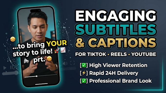 add engaging subtitles captions to your video