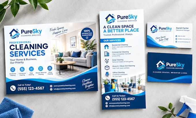 design eddm postcard, rack card, and door hanger