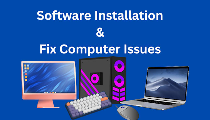 install software, repair, fix windows, computer, pc, laptop remotely