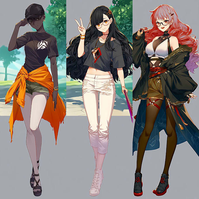 create custom anime art and character illustrations