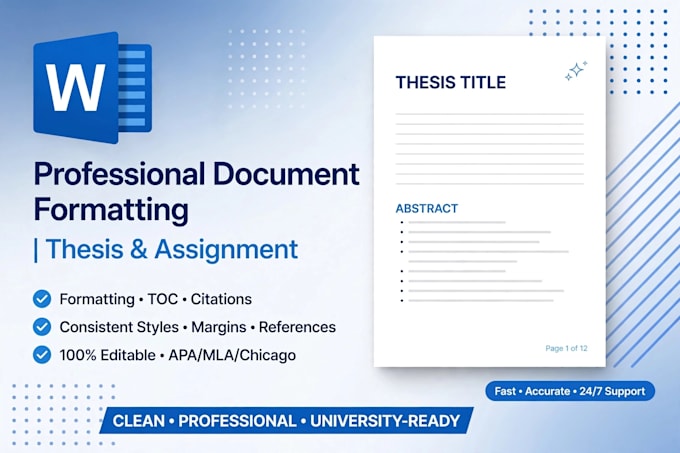 ms word typing formatting and document editing
