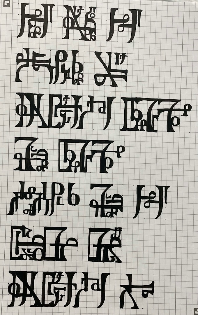 create a language and script for your world, and your story
