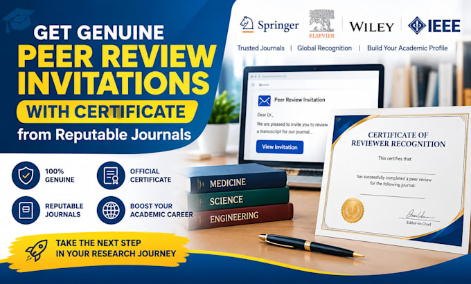 provide peer review invitation from a reputable journal