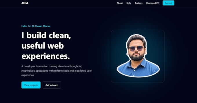 develop a full stack website with frontend, backend, and database