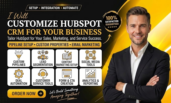 setup customize hubspot workflow CRM integration