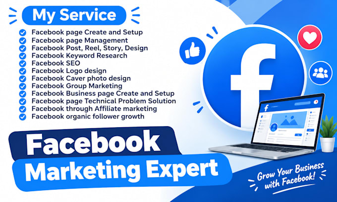 do facebook page setup and marketing