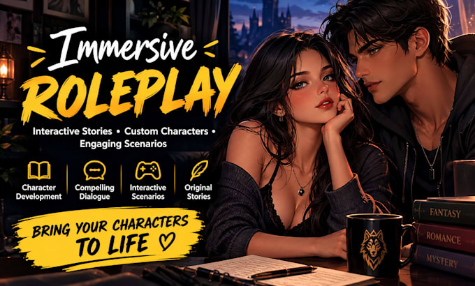 create immersive roleplay and interactive storytelling for your characters