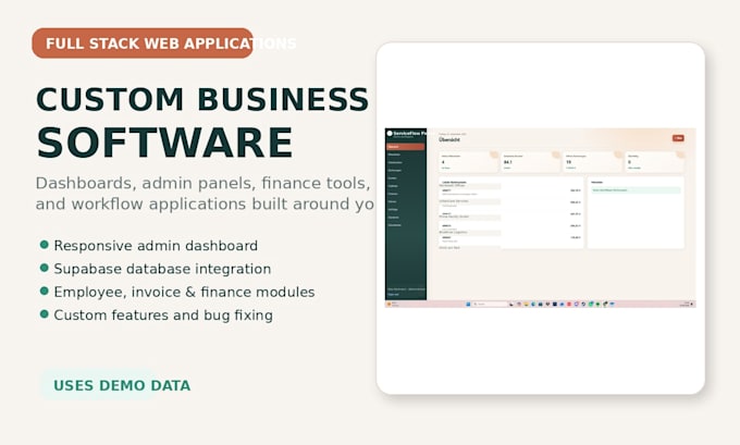 develop custom business software and web applications