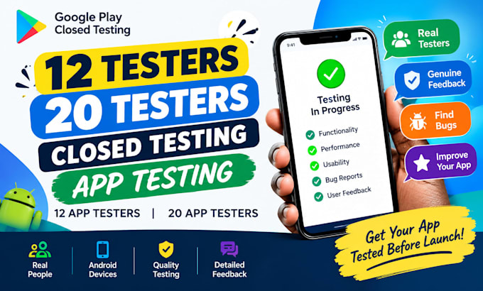 12 testers 20 testers closed testing app testing 12 app testers 20 app testers