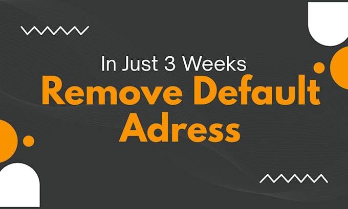 help to remove UK company default address, remove default office address