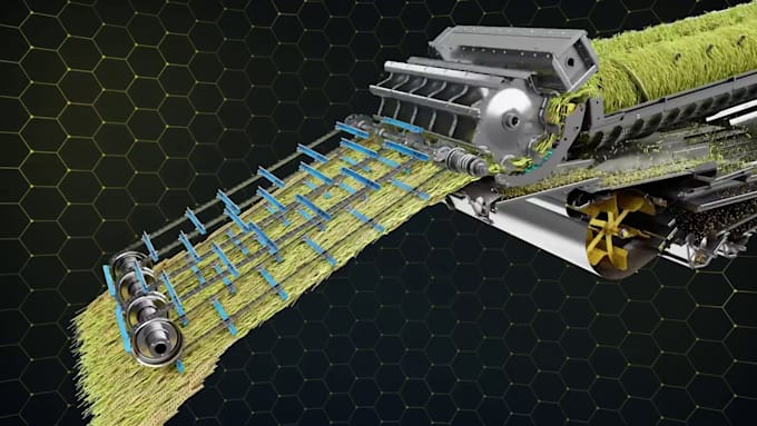 create 3d industrial manufacturing and machinery animation
