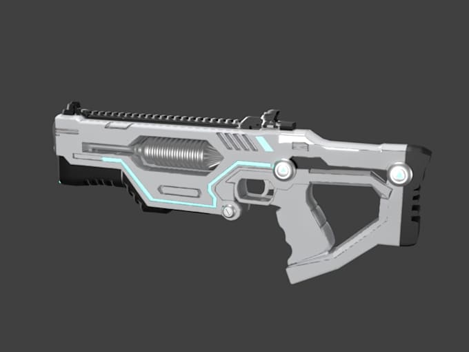 create highly detailed realistic weapon or gun models