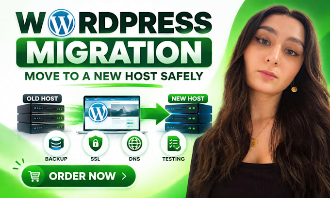 migrate wordpress website to a new host or hosting provider