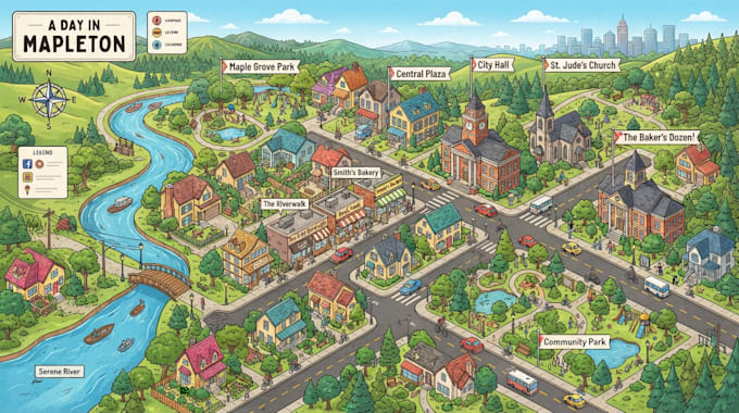create 2d,3d professional real estate map, location, property and site plan map