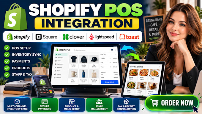 setup shopify pos square clover lightspeed toast pos integration