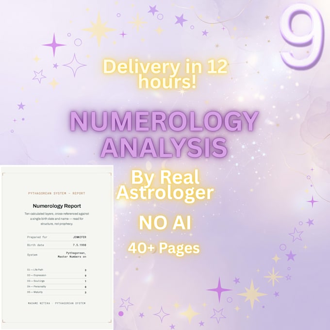 provide a professional numerology and life path reading