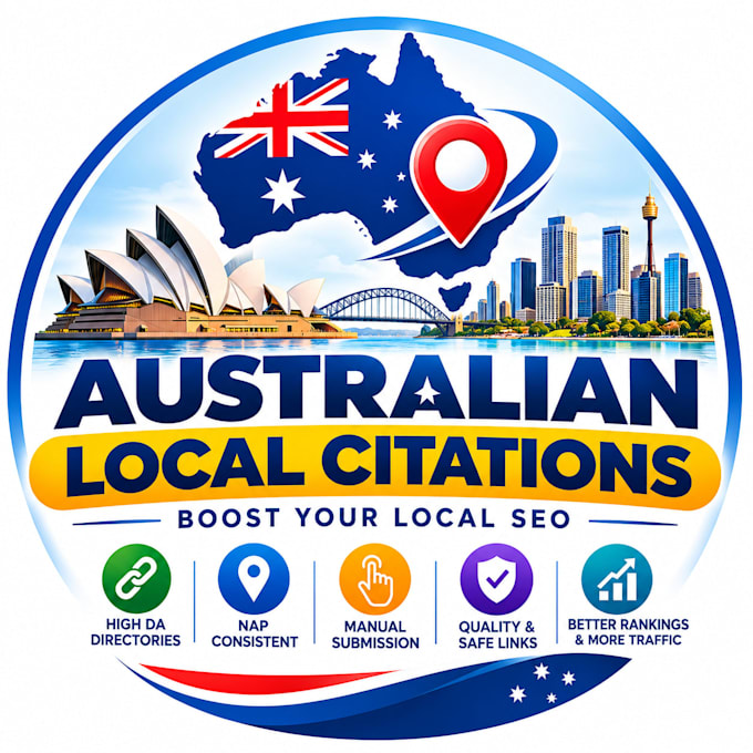 build 300 high da australian local citations for local SEO