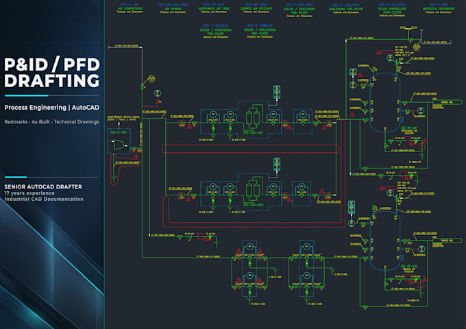 create and update pid, pfd and technical drawings in autocad