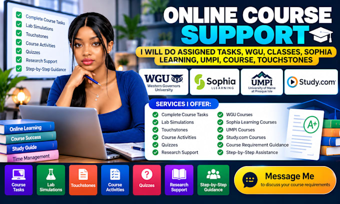 do assigned tasks, wgu, classes, sophia learning, umpi, course, touchstones