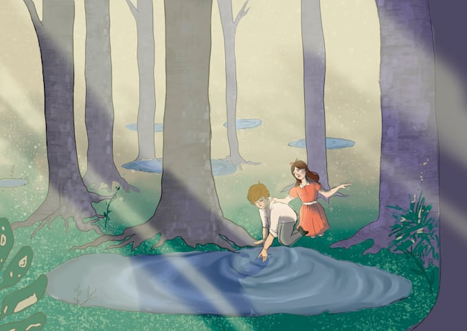 illustrate kids book characters and covers