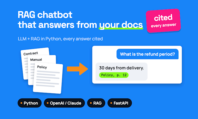 build a rag ai chatbot that answers from your pdfs with source citations