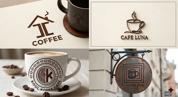design custom coffee shop and cafe logo