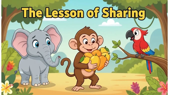 illustrate 3d stories for kids