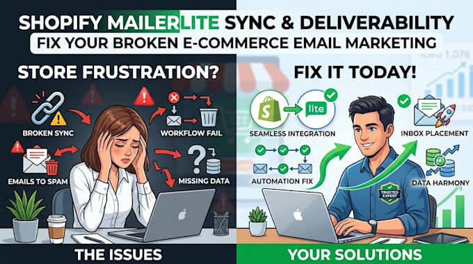 fix shopify mailerlite two way sync, list hygiene and deliverability