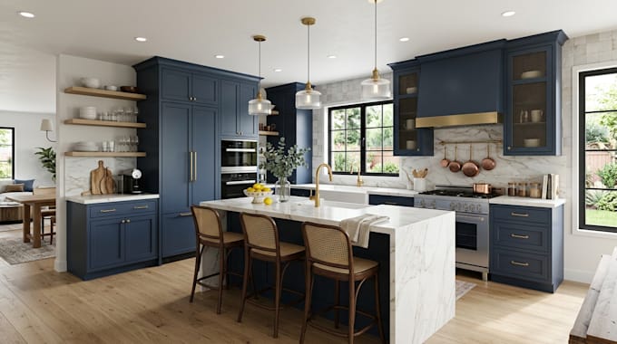 visualize your kitchen renovation with photorealistic 3d interiors renders
