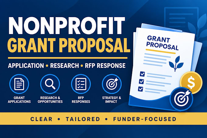 write a nonprofit grant proposal and grant application