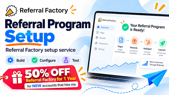 set up your referral program in referral factory