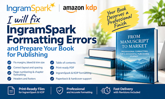 fix ingramspark formatting errors and prepare your book for publishing