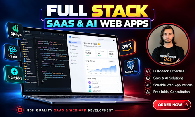 build saas ai web apps as a full stack developer