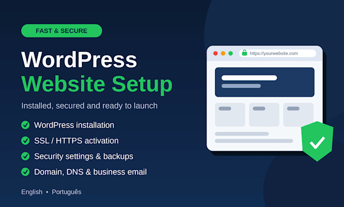 install and set up your wordpress website on any hosting